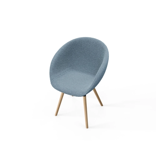 Krzesło KR-502 Ruby Kolory Tkanina Abriamo 13 Boucle Design Italia 2025-2030
